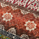 NEWLAKE Cotton Bedspread Quilt Sets - Reversible Patchwork Coverlet Set, Red Striped Jacquard Pattern, California King Size by CozyNest Decor
