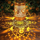 2 Pack Solar Lanterns Outdoor Garden Decor with Shepherd Hook, Gardening Gifts for Mom Grandma Women Hummingbird Sunflower Metal Decor Waterproof Solar Lights LED Decorative for Garden Yard Patio by GreenHaven Gardens