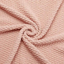 Amazon Basics Chunky Cable Knit Throw Blanket for Couch, Sofa, Bed, Lightweight Soft Cozy, Dusty Rose, 50"x 60" by CozyNest Decor