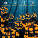 Halloween Decorations, 4 Pack 80LED Solar Halloween Pumpkin Lights Outdoor Waterproof Halloween Solar Garden Lights Swaying Firefly Lights for Yard Garden Patio Party Decor Orange by GreenHaven Gardens