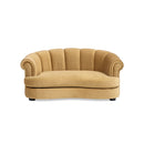 Halle 35.5" Rolled Arm Channel-Tufted Dog Sofa Bed
