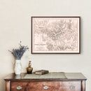Vintage Map of the Battle of Medina de Rio-Seco, 1808