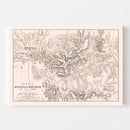 Vintage Map of the Battle of Medina de Rio-Seco, 1808
