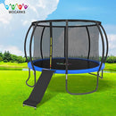 Ergonomic Trampoline Slide with Buffer Region for Children Kids, Outdoor Trampoline Slide Attachment, Heavy Duty Steel, Frame, Easy to Assemble (Silvery) by TinyTreasures Baby Boutique
