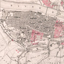 Vintage Map of the Siege of Saragossa, 1809