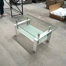 Tempered Glass Table With Storage by Unique Piece Furniture