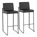 Fuji - Contemporary High Back Barstool Elegant Design by HouseOfZazla