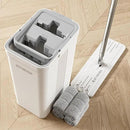 JOYMOOP Mop and Bucket Set with Wringer, Flat Mops for Floor Cleaning, Wall Mop Cleaner with Long Handle, Hardwood Floor Mop with 4 Microfiber Pads by CozyNest Decor