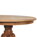 Round Turned Dining Table - Oak by Unique Piece Furniture