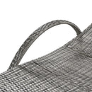 K&K 80" Outdoor Wicker Chaise Lounge Chairs Set of 2