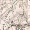 Vintage Map of the Battle of Pultusk, 1806