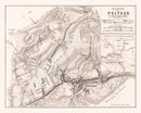 Vintage Map of the Battle of Pultusk, 1806