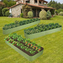 GoCampDriect 6IN1 Raised Garden Bed - 8x3x1ft Galvanized Raised Garden Boxes Outdoor Corrosion Resistant | Variable Shape 9x2x1ft Metal Raised Garden Beds for Planting Vegetable, Fruits,Flower by GreenHaven Gardens