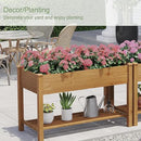 GHWIE Raised Garden Bed with Shelf,Elevated Wooden Planter Box with Legs,Garden Planter for Backyard, Patio, Balcony by CozyNest Decor
