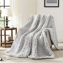 L'AGRATY Chunky Knit Blanket Throw - Soft Chenille Yarn Throw Blanket 40x50： Handmade Thick Cable Knit Crochet Blanke - Large Knit Blanket Chunky Rope Knot Throw Blanket for Couch Sofa Bed Home Decor by CozyNest Decor