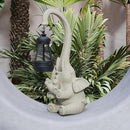 Solar Powered Outdoor Figurine Lights, 10 Inch Waterproof Animal Elephant Statue Light, Suitable for Decorations for Patio, Balcony, Lawn, Courtyard, Etc.(Chest) by GreenHaven Gardens