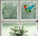 Hummingbird Stained Glass Window Hangings, Birds Stained Glass Decorations,Bird Suncatcher for Window Decor Hummingbird Gifts for Mom,Bird Lovers by GreenHaven Gardens