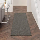Nourison Home Positano Charcoal 2' x 6' Area Rug Easy Clean, Non Shedding, Bed Room, Living Room, Dining Room, Kitchen (6' Runner) by CozyNest Decor