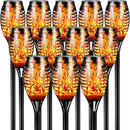 Otdair Solar Outdoor Lights, 12 Pack 12LED Solar Tiki Torches with Flickering Flame, IP65 Waterproof Mini Solar Torch Lights Auto On/Off for Garden, Patio, Yard, Pathway by GreenHaven Gardens