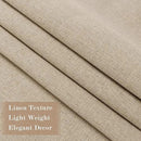Full Blackout Privacy Curtains, 240 Inch Extra Wide Linen Blend Drapes, Pinch Pleat Window Drapery for Room Divider Storage/Space Room Separation, 1 Panel, W 240" x L 108", Sand Beige by CozyNest Decor