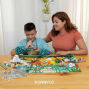 BONNYCO Animal Toys for Kids Painting Kit with 16 Figurines Animal Kids Crafts 4-8 with Glow in The Dark, Safari Gifts for Boys and Girls | Boy Toys 3 4 5 6 7 8 9 10 Years Old Birthday Christmas by TinyTreasures Baby Boutique