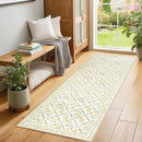 Runner Rug for Entryway: 2x6 Kitchen Rugs Non Slip Washable Ultra-Thin Soft Floral Carpet Indoor Floor Stain Resistant Carpets for Hallway Bedroom Kitchen Laundry Bathroom Dorm Beige/Multi by TinyTreasures Baby Boutique