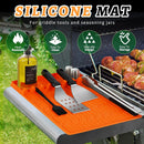 Griddle Accessories Kit for Blackstone – 14 PCS Flat Top Grill Tools Set with Stainless Steel Spatulas, Scraper & Bottles, Carry Bag Included – Outdoor BBQ Gift for Men by GreenHaven Gardens