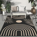 GENIMO Outdoor Rug 8' x 10' Waterproof for Patio Clearance, Reversible Lightweight Plastic Straw Camping Carpet, Large Area Rugs Mats for Rv, Backyard, Deck, Porch, Picnic, Balcony, Mix-Black & Beige by CozyNest Decor