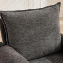 YISHENG Accent Chair with 6-Angle Adjustable Backrest, Chenille Fabric Living Room Chair Upholstered Lounge Chair, Modern Chair Cozy Reclining Chair for Reading Room, 1PC Gray by CozyNest Decor