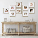 Sheffield Home 9 Piece Gallery Wall Frame Set, 12x12 in. Matted to 8x8 in. (Light Natural) by CozyNest Decor
