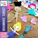 CRAFTILOO Ballerina Dancers Sewing Kit for Kids, Fun and Educational Craft Set for Boys and Girls Age 5-12, Sew Your Own Felt Ballerina Craft Kit for Beginners (Ballerina Kit) by TinyTreasures Baby Boutique