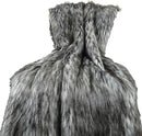 Exotic Siberian Husky Faux Faur Throw Blanket - Gray White Black Husky Fur - Gray Faux Fur Throw Blanket - Luxury Soft Faux Fur, Handmade in US, 16411 by CozyNest Decor