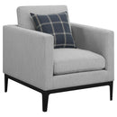 Saba - Upholstered Chair With Reversible Cushions - Gray by HouseOfZazla