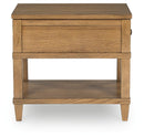 Sharlance - Rectangular End Table - Light Brown