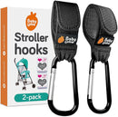 Baby Uma Stroller Hooks for Bags (2 Pack) - Universal Stroller Clips and Hooks, Non-Slip with One-Hand Opening, 11 lb Weight Capacity, Baby Travel Essential by TinyTreasures Baby Boutique