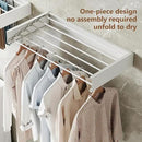 Wall Mounted Drying Rack,Drying Rack Clothing,Collapsible Hanging Racks for Laundry(35.5"-White) by CozyNest Decor