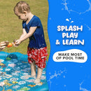 SplashEZ Animals Bath Toys for Toddlers, Mold Free Bath Toys for Kids, No Hole for Water Soft Durable Elephant Play Set for Bathtub, Pool, Shower Boys & Girls, No Mold, Ages 0-1-3-4-5-6-8 by TinyTreasures Baby Boutique