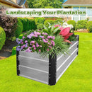 Galvanized Raised Garden Bed 6x3x2 Ft Outdoor Garden Planter Boxes Bottomless for Vegetables, Flowers, Herbs and Succulents Large Metal Raised Garden Bed (Sliver, 72''W×24''H×36''D) by CozyNest Decor