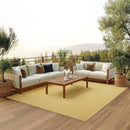Nourison Positano Indoor-Outdoor Yellow 8' x 10' Area Rug, Easy Cleaning, Non Shedding, Bed Room, Living Room, Dining Room, Backyard, Deck, Patio (8x10) by CozyNest Decor