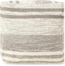 REDEARTH · Tufted Pouf Ottoman with Filler Textured Storage Cube Bean Bag Pouffe Footrest for Living Room, Bedroom, Nursery, Kidsroom; 100% Cotton (17.5"X17.5"X17.5", Melange Delight Taupe) by CozyNest Decor