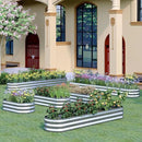 KFN Galvanized Raised Garden Bed,Raised Garden Bed Kit-Oval Metal Flower Box,Large Planter Vegetable Box Outdoor,Planting for Vegetables,Flower,Herb,12FT,0.7mm by GreenHaven Gardens