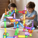PicassoTiles 150pc Magnetic Marble Run Track Set STEM Construction Toy with Slides Ramps and Tubes Educational Magnet Tile Building Kit Kids Age 3 Plus Learning Gift for Boys Girls Preschool PTG150 by TinyTreasures Baby Boutique