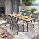 UDPATIO Patio Dining Chairs Set of 2, High Back Wide Seat Outdoor Furniture Chairs with All Weather Breathable Textilene, for Lawn Garden Backyard Deck, Dark Grey by GreenHaven Gardens