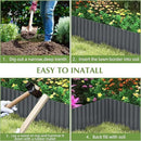 Metal Garden Edging Border, Corrugated Steel Landscaping, DIY for Lawn (Black, 10 Inch x 10FT) by GreenHaven Gardens