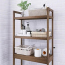SMIBUY Bathroom Storage Shelf, Bamboo Over-The-Toilet Organizer Rack, Freestanding Toilet Space Saver with 3-Tier Adjustable Shelves (Walnut) by CozyNest Decor