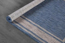Beverly Rug Large Outdoor Rug 10x14 Modern Bordered Area Rugs for Indoor and Outdoor Patio Deck Porch Garden Waterproof Weather Sun Resistant Washable Outside Carpet (10 x 14 Navy) by CozyNest Decor