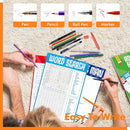 Road Trip Game Pad, 80 Perforated Sheets Travel Activity Pad, 5 Games in 1 Pad, Plane, Car Trip Activity, Pen Pencil & Paper Game for Kids, Adults (6” x 9”) by TinyTreasures Baby Boutique