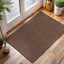 CAMILSON Easy Jute Rug 2x3, Indoor Outdoor Brown Color Fiber Area Rugs for Living Room and Kitchen Rug, Solid Boho Woven Design, Easy-Cleaning, Washable Outside Carpet Alfombras (2 x 3) by CozyNest Decor