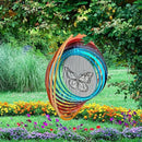 Wind Spinner Creates a Fluttering Butterfly 3D Animations Effect,Wind Spinners Ouddoor Butterfly Gift for Women/Grandma/Mom/Wife,12inch Mandala Wind Spinner Hanging Garden Yard Art Decor by GreenHaven Gardens