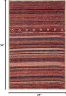 Keen Home Design 2x3 Rug - Machine Washable Entry Rug with Non-Slip Backing, Ideal for Enteryway, Kitchen, Bathroom, Laundry Room - Vintage, Easy Clean, Durable, Low Pile Rug - (2' x 3') by CozyNest Decor